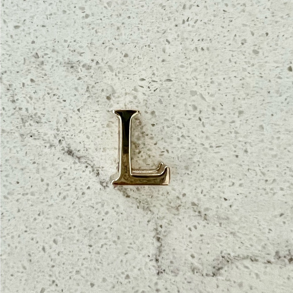 My ABCDior Letter “L” Badge Charm